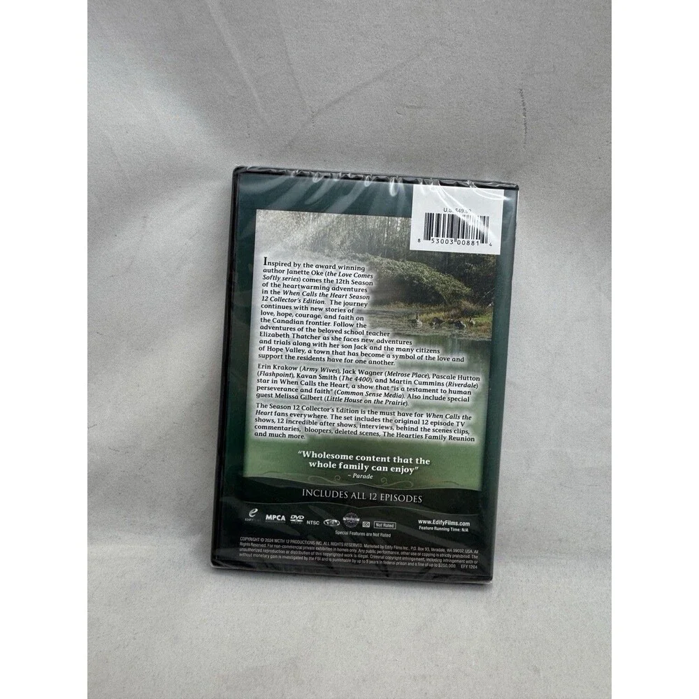 When Calls the Heart Season 12 DVD 4-Disc Special Collectors Edition Oke - Picture 2 of 4